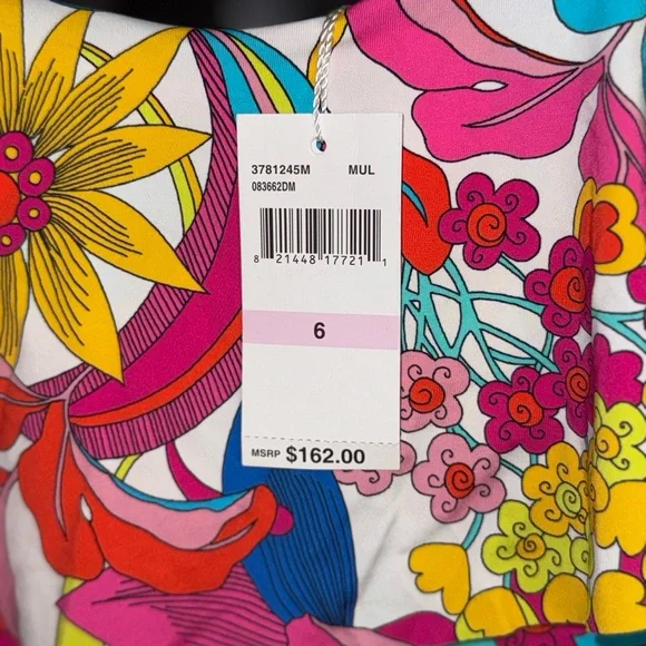 TRINA TURK FONTAINE OFF THE SHOULDER RUFFLE ONE PIECE SWIMSUIT
SIZE 6 -NWT - Picture 5 of 7